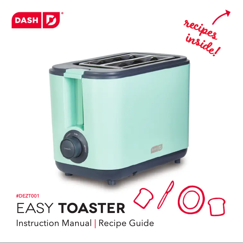 Imagen de la primera página del manual del dispositivo Easy Toaster DEZT001AQ