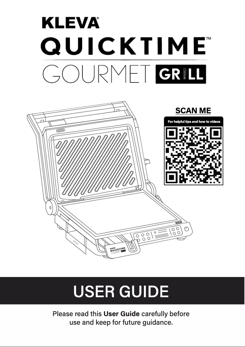 Página 1 del manual Manual de usuario Kleva QuickTime Gourmet Grill