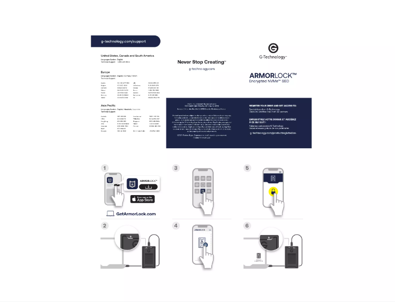 Imagen de la primera página del manual del dispositivo ArmorLock