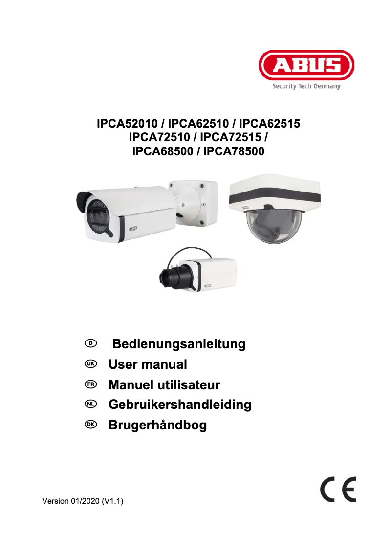 Página 1 del manual Manual de usuario Abus IPCA68500