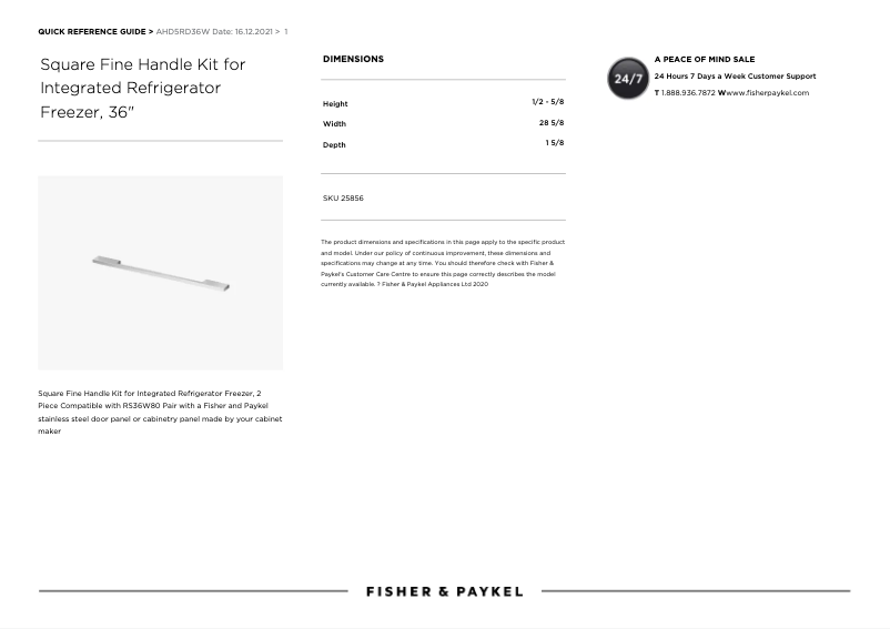 Imagen de la primera página del manual del dispositivo AHD5RD36W