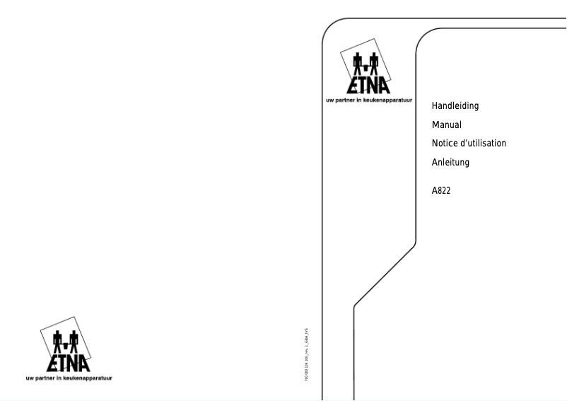 Imagen de la primera página del manual del dispositivo A822V