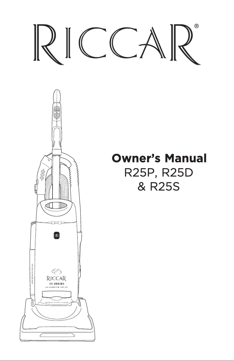Imagen de la primera página del manual del dispositivo Standard Clean Air R25S