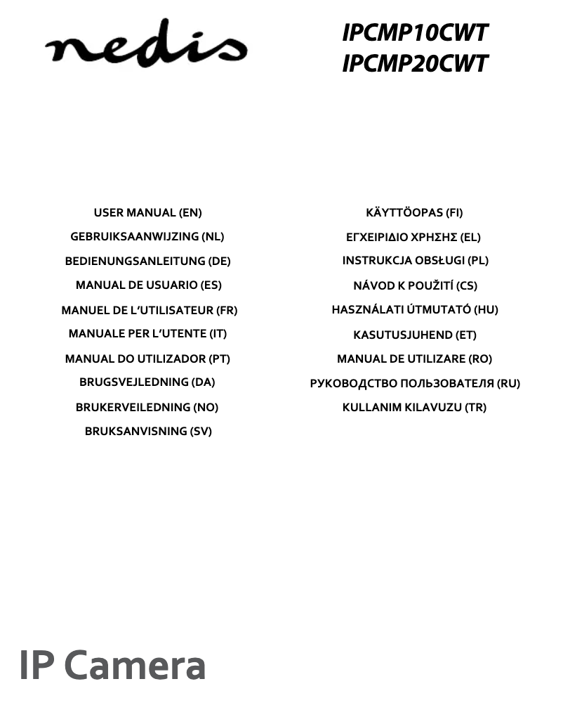 Página 1 del manual Manual de usuario Nedis IPCMP20CWT