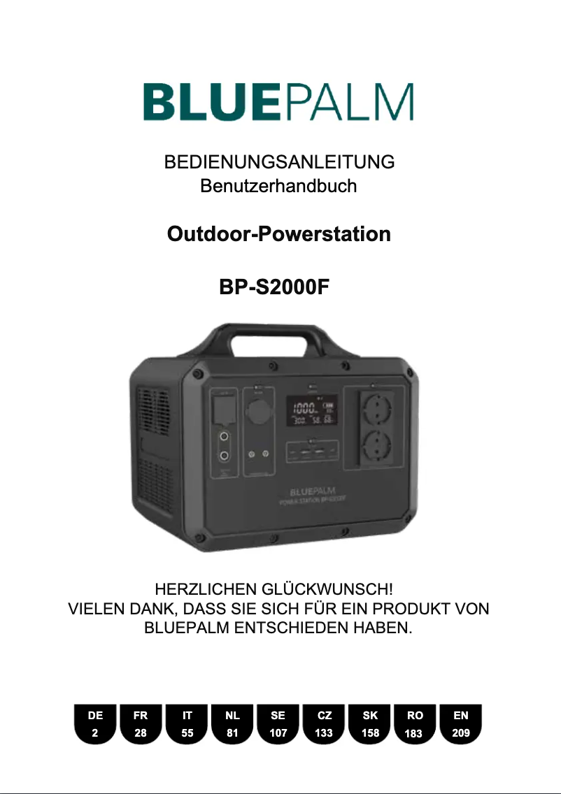 Página nº 1 - Manual de usuario BLUEPALM BP-S2000F