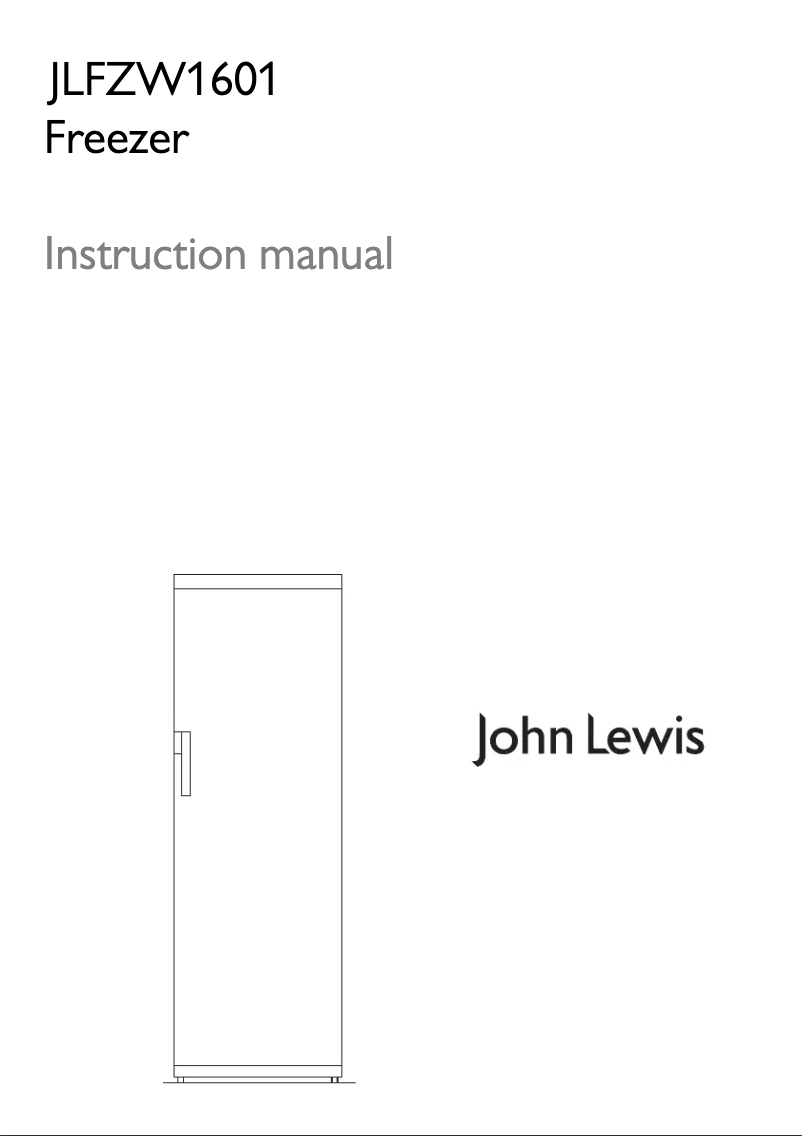 Página 1 del manual Manual de usuario John Lewis JLFZW 1601