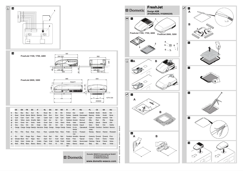 Página 1 del manual Manual de usuario Dometic FreshJet 2600