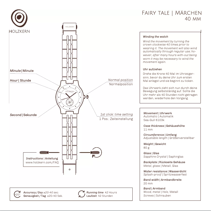 Página nº 1 - Manual de usuario Holzkern Gretel