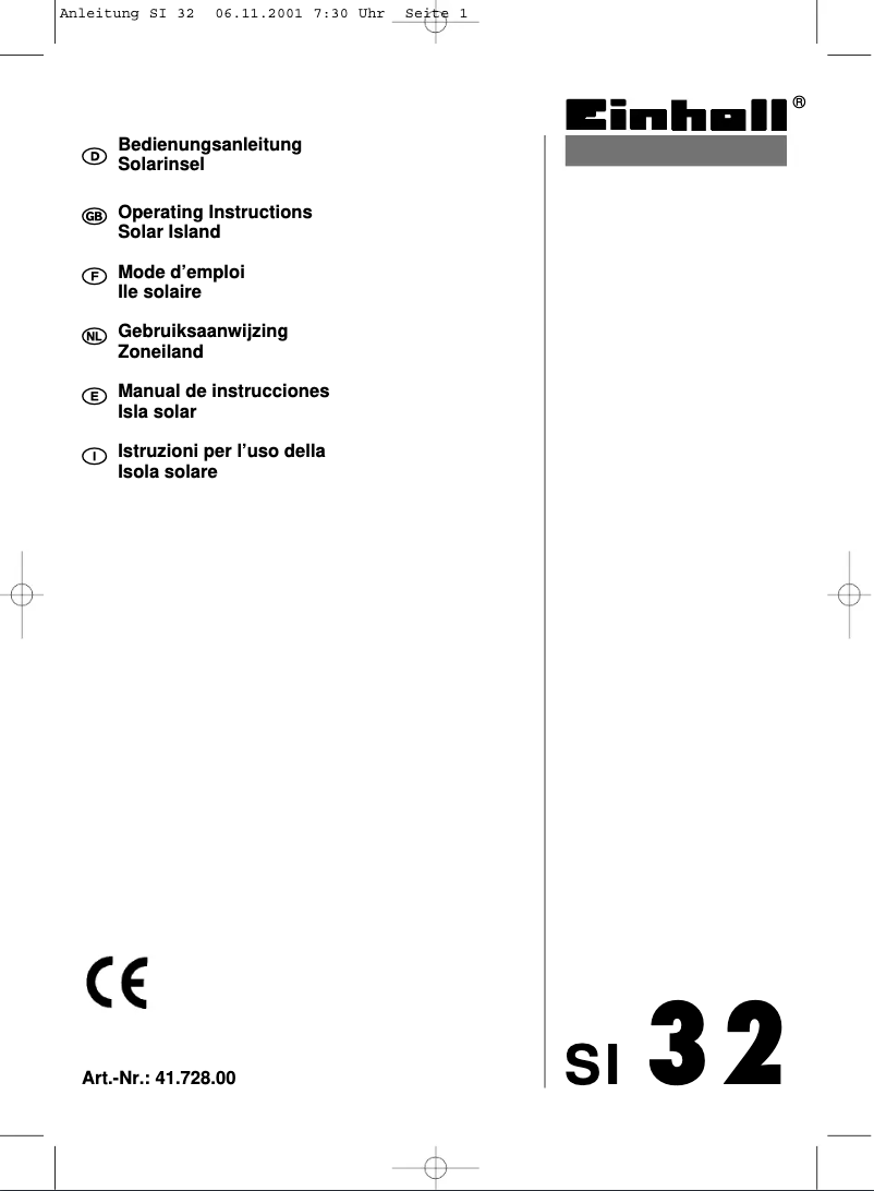 Página 1 del manual Manual de usuario Einhell SI 32
