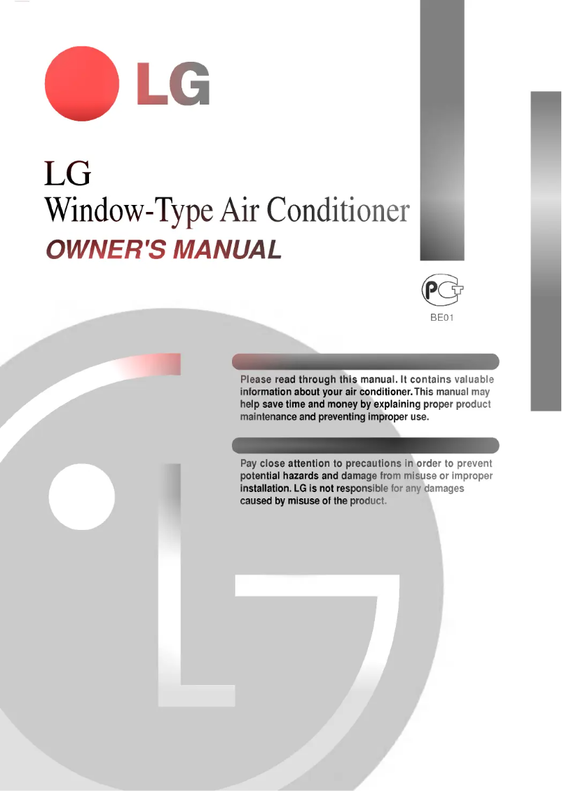 Imagen de la primera página del manual del dispositivo LWJ0561ACG