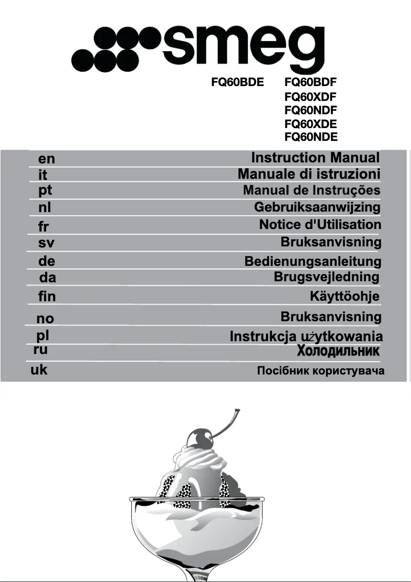Página 1 del manual Manual de usuario Smeg FQ60BDF