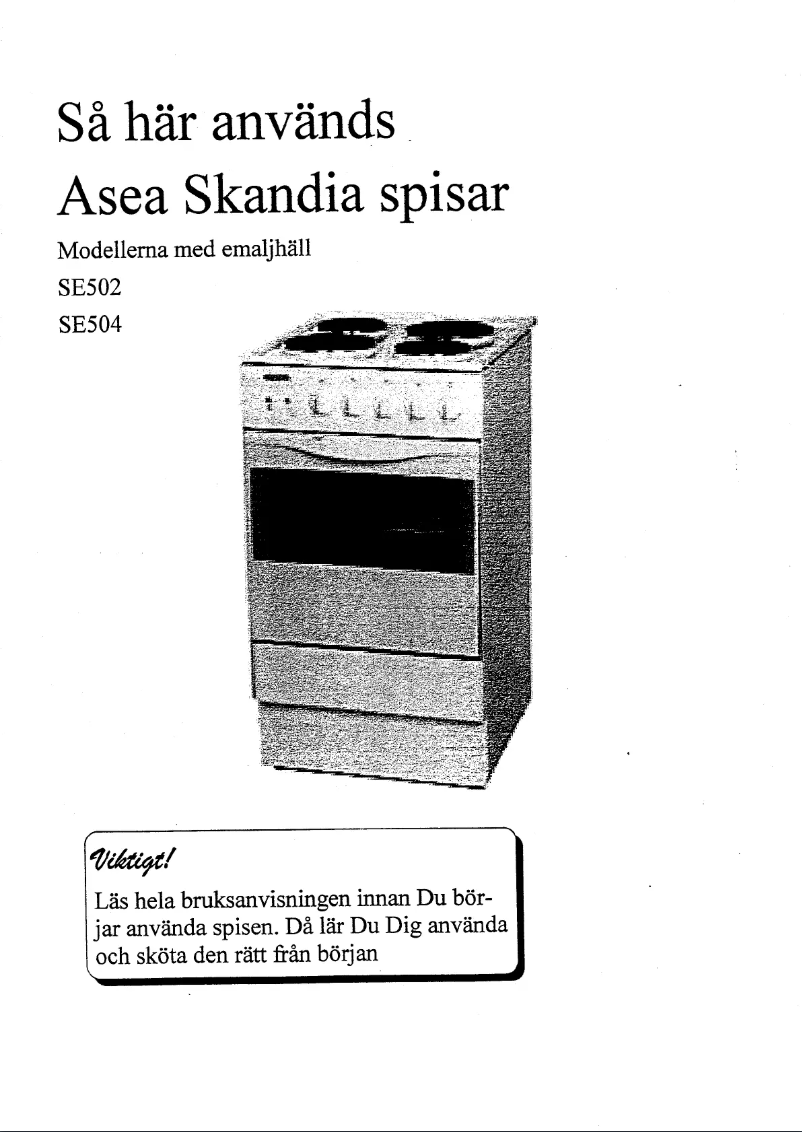 Página 1 del manual Manual de usuario Cylinda SE 502