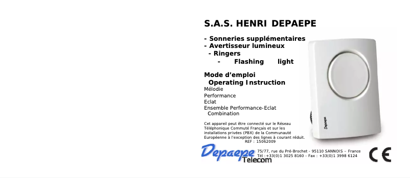 Página 1 del manual Manual de usuario Depaepe Eclat