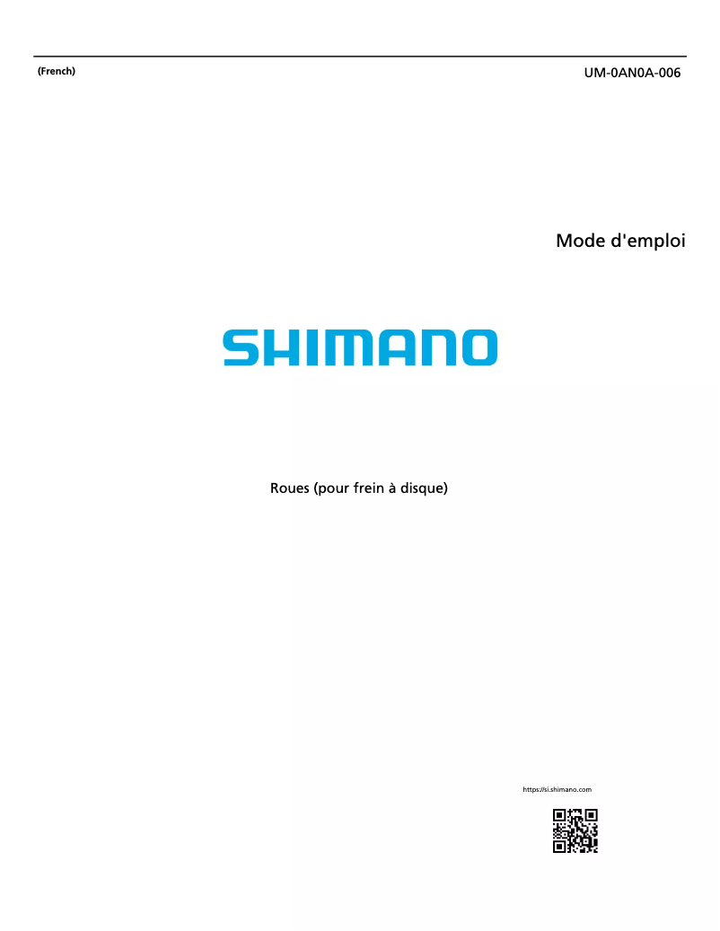 Página 1 del manual Manual de usuario Shimano WH-R9270-C36-TL-R