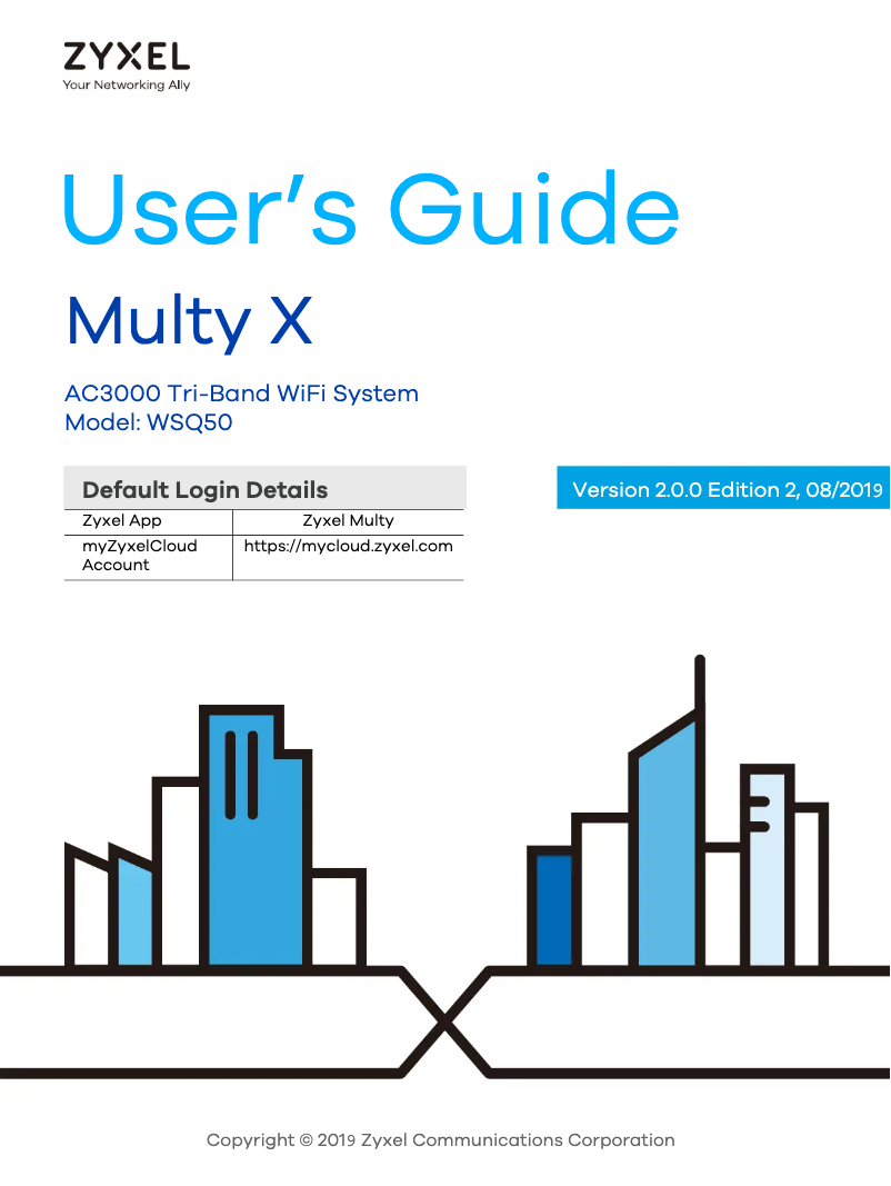 Página 1 del manual Manual de usuario ZyXEL Multy X WSQ50