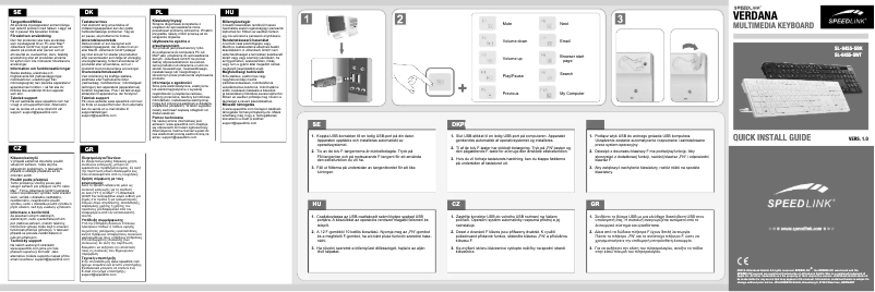 Imagen de la primera página del manual del dispositivo Verdana SL-6455
