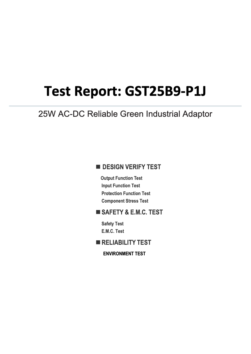 Imagen de la primera página del manual del dispositivo GST25B09-P1J