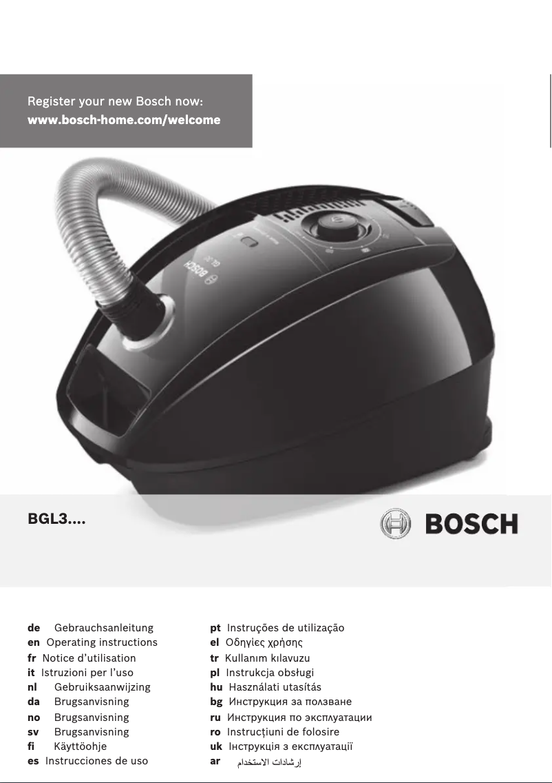 Página 1 del manual Manual de usuario Bosch BGL32232