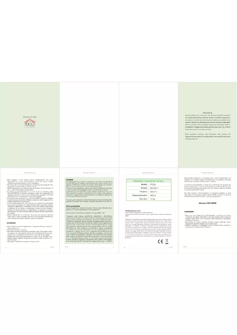 Página nº 1 - Manual de usuario DCG PTC003