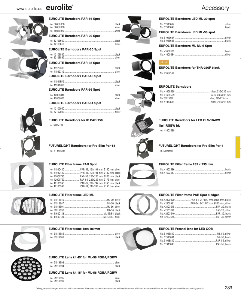 Página nº 1 - Catálogo Eurolite THA-250F