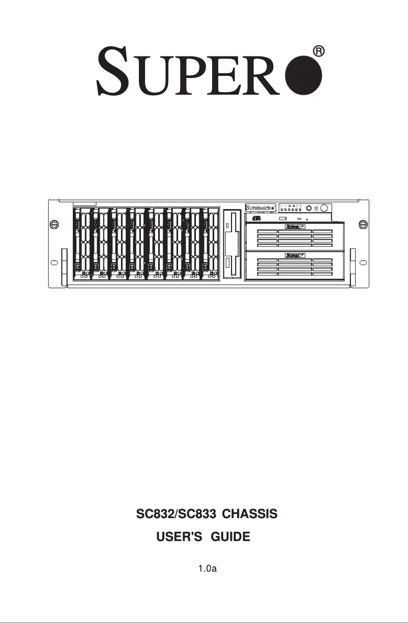 Imagen de la primera página del manual del dispositivo SuperChassis 832S-R760B