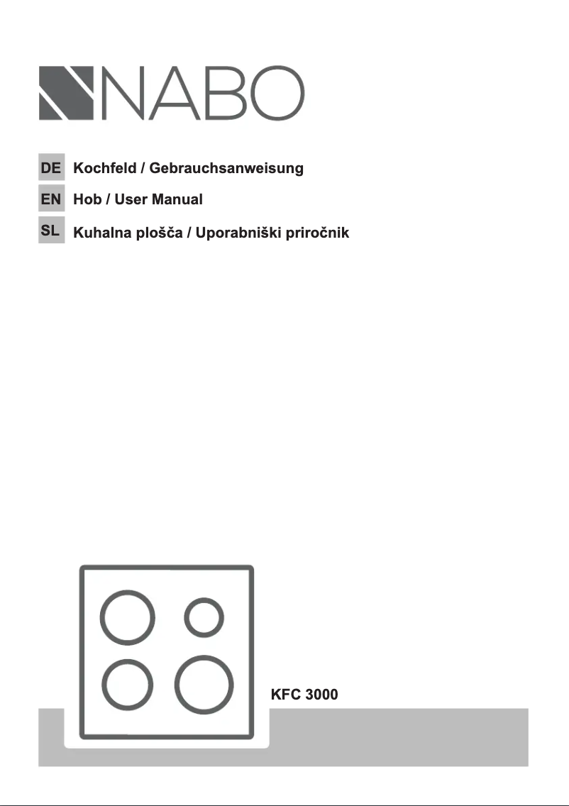 Imagen de la primera página del manual del dispositivo KFC 3000