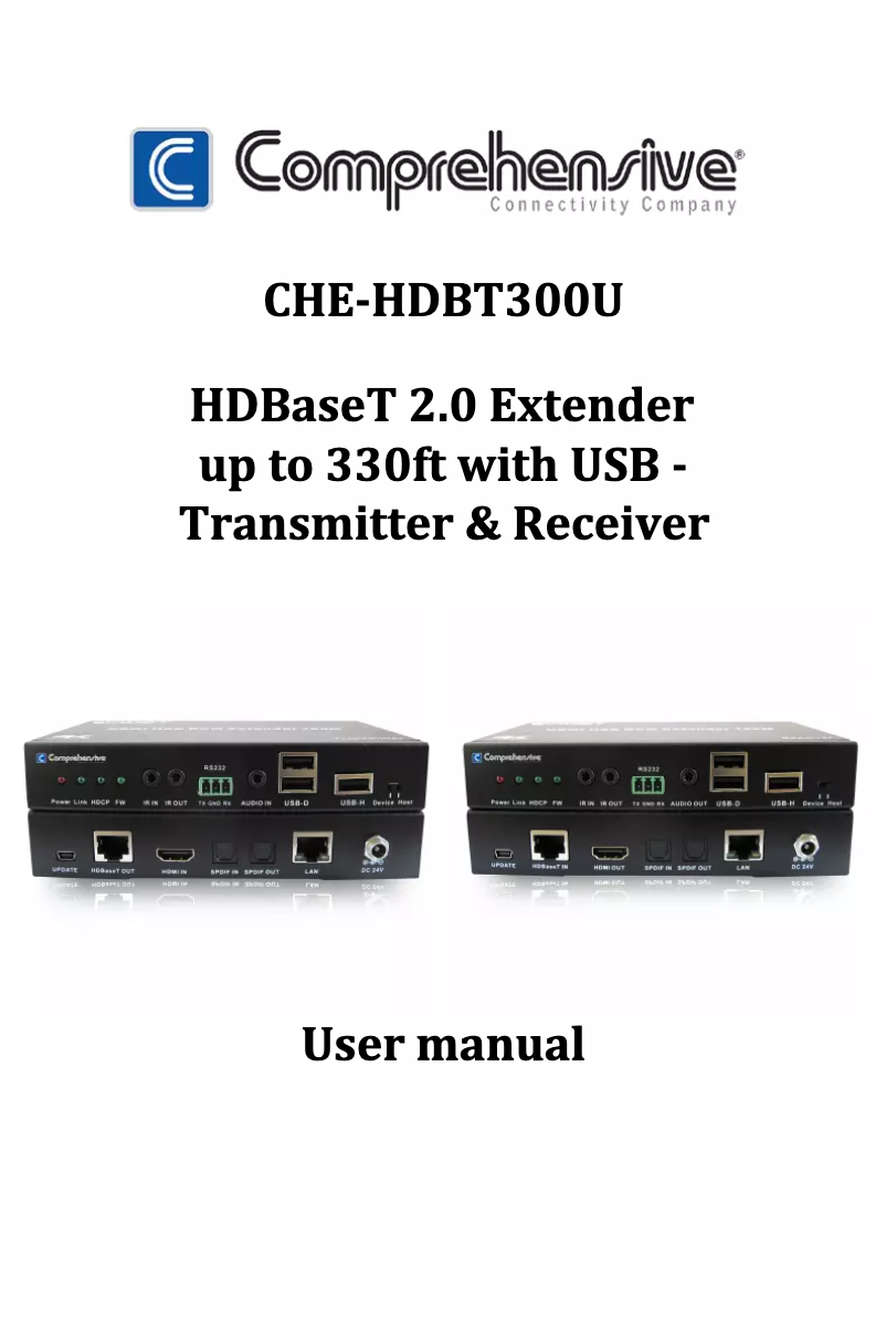 Página 1 del manual Manual de usuario Comprehensive CHE-HDBT300U