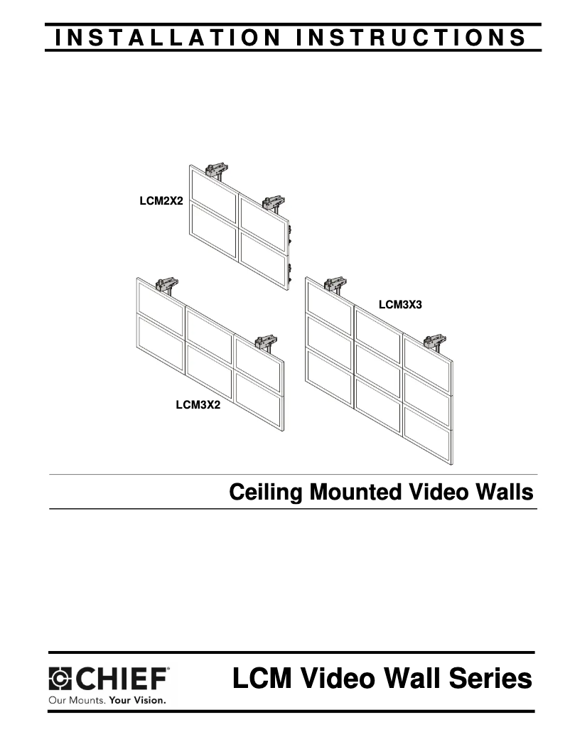Imagen de la primera página del manual del dispositivo LCM3X2U