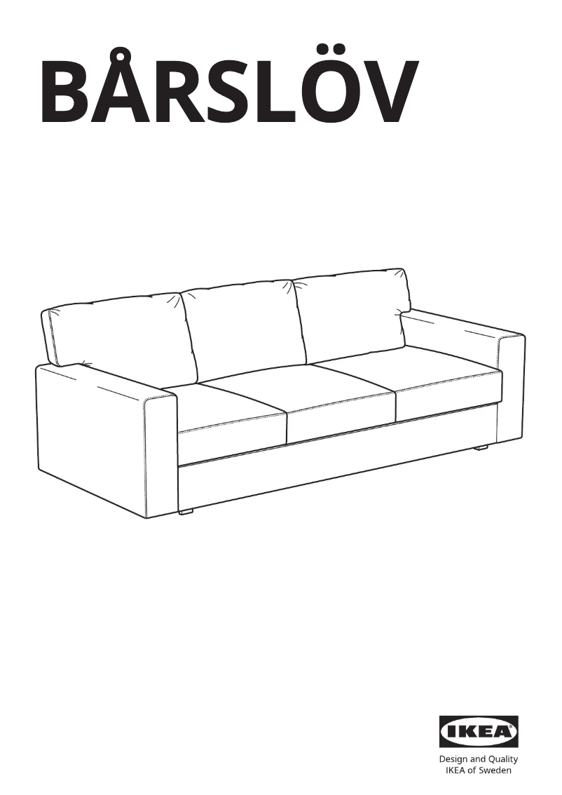 Página 1 del manual Manual de usuario Ikea BÅRSLÖV 805.415.89