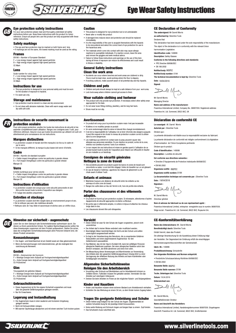 Página 1 del manual Manual de usuario Silverline 140898