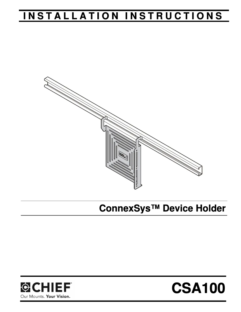 Imagen de la primera página del manual del dispositivo CSA100