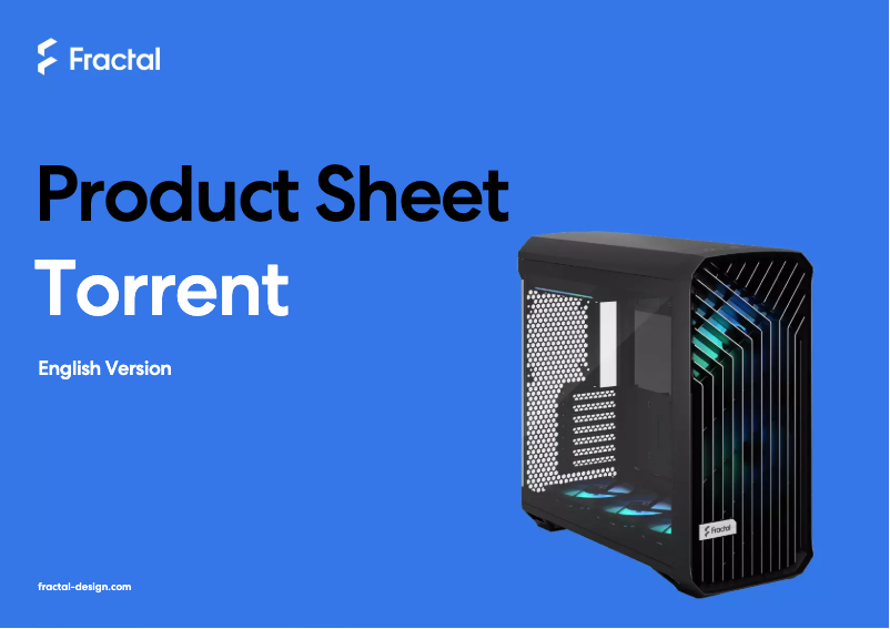 Página 1 del manual Ficha técnica Fractal Design Torrent