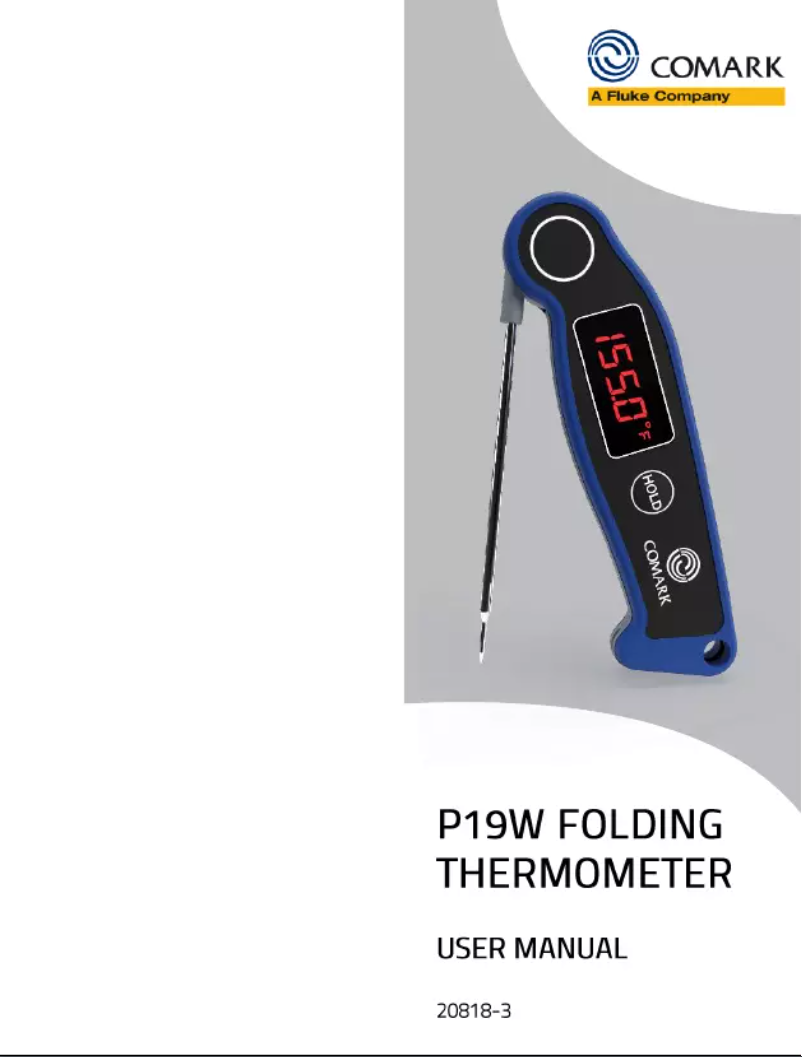 Página 1 del manual Manual de usuario Comark P19W