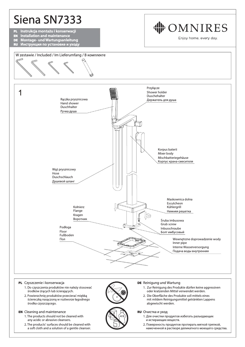 Página nº 1 - Manual de usuario Omnires Siena SN7333