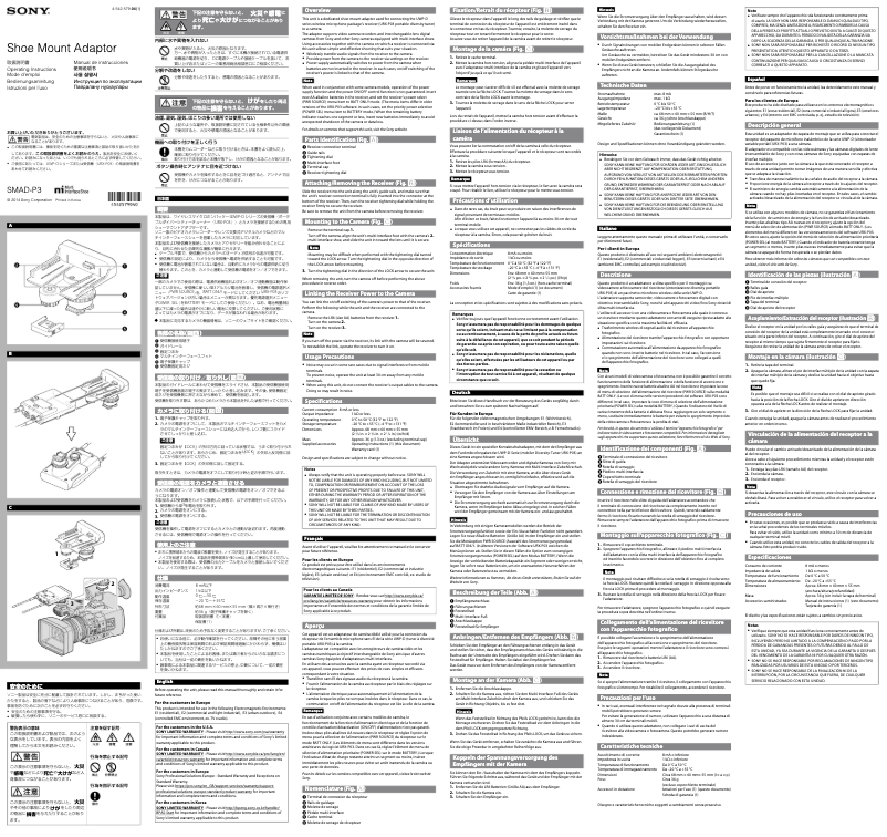 Imagen de la primera página del manual del dispositivo SMAD-P3