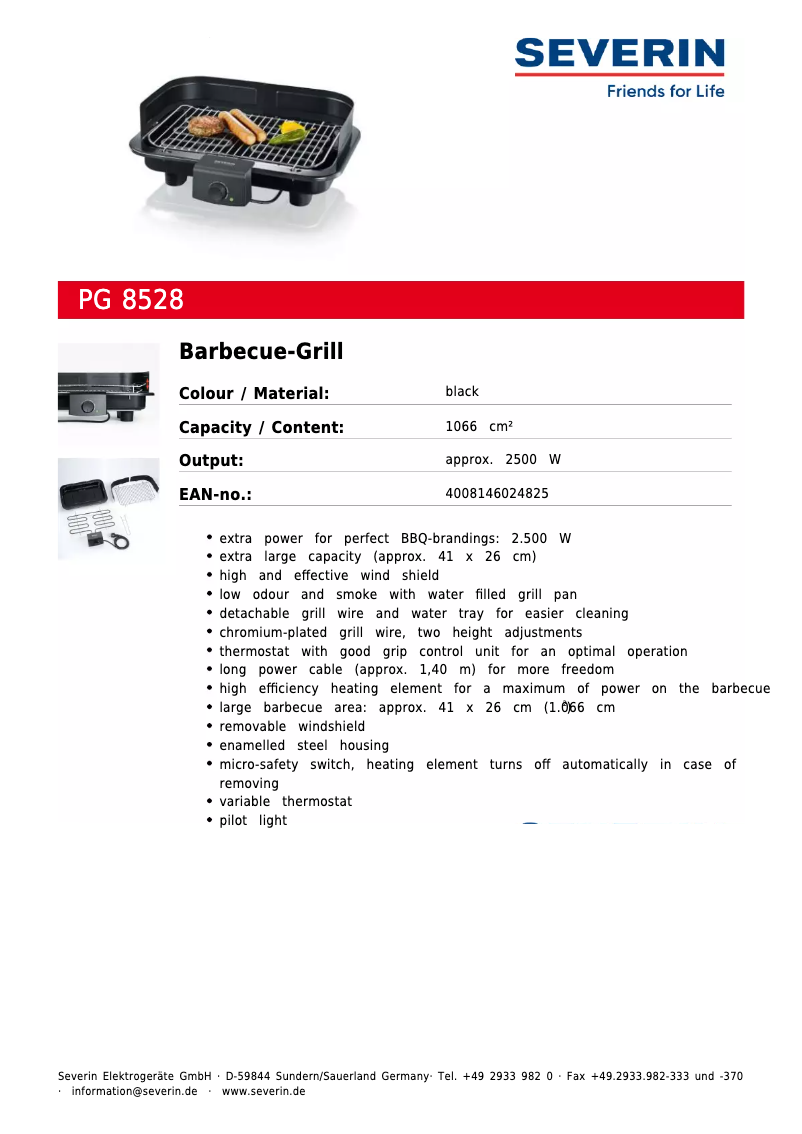 Imagen de la primera página del manual del dispositivo PG 8528