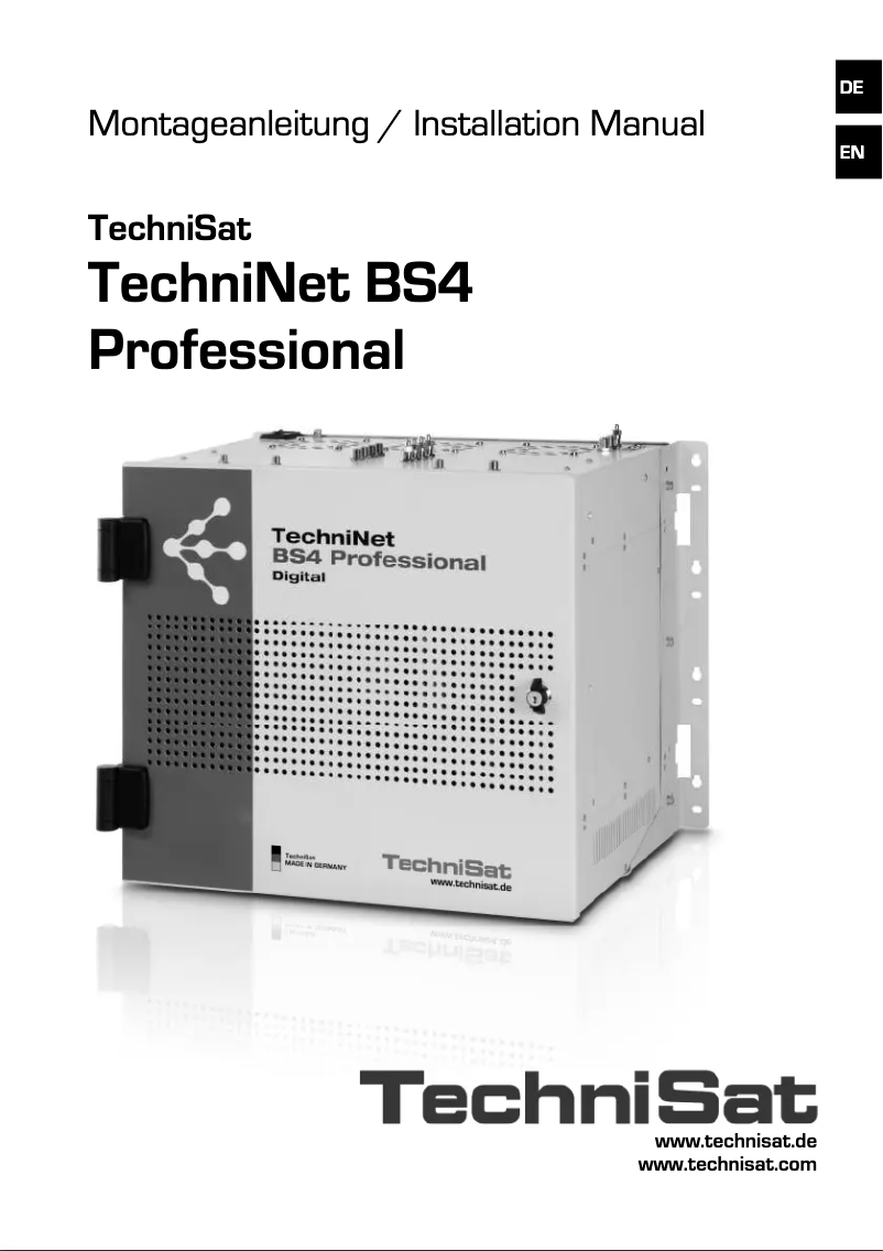 Página 1 del manual Manual de usuario TechniSat TechniNet BS4 Professional