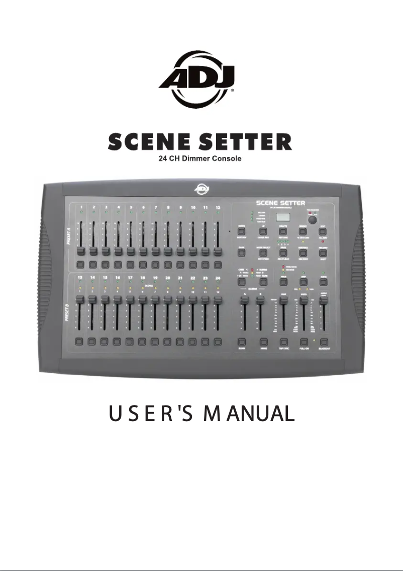 Página 1 del manual Manual de usuario Adj Scene Setter