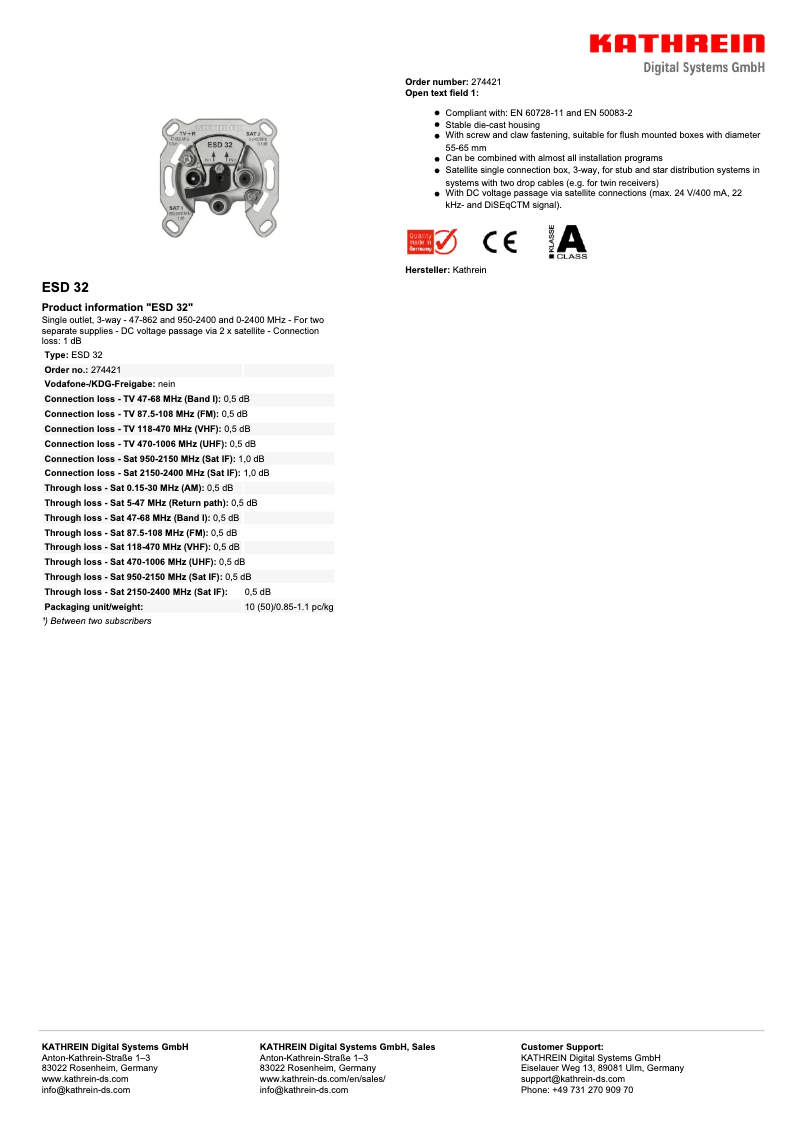 Imagen de la primera página del manual del dispositivo ESD 32