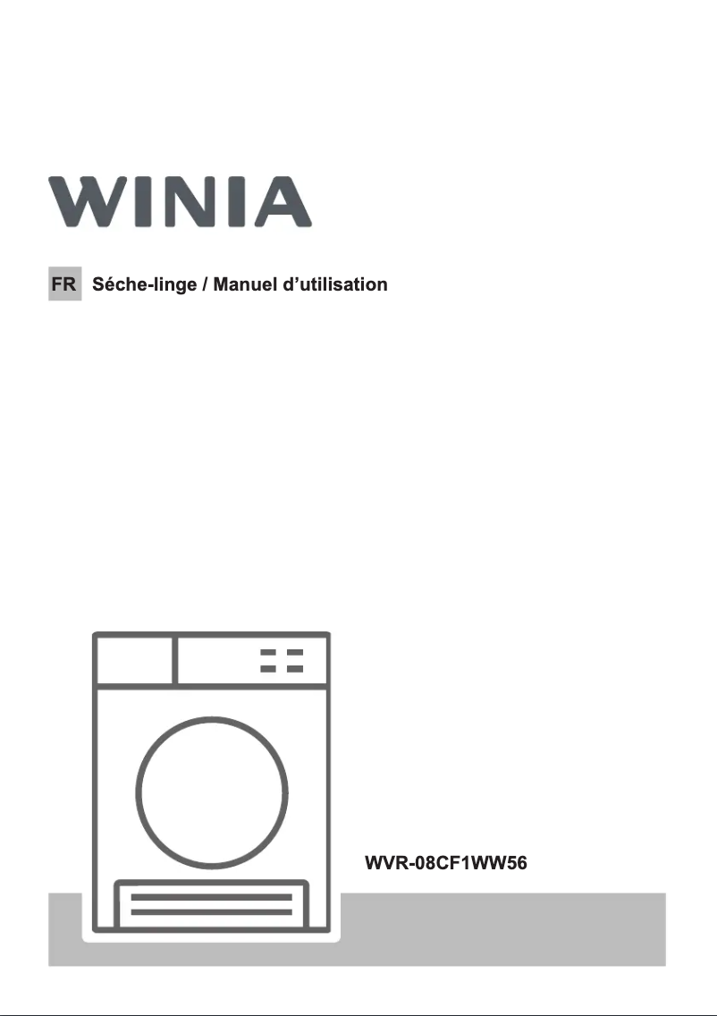 Página 1 del manual Manual de usuario Winia WVR-08CF1WW56