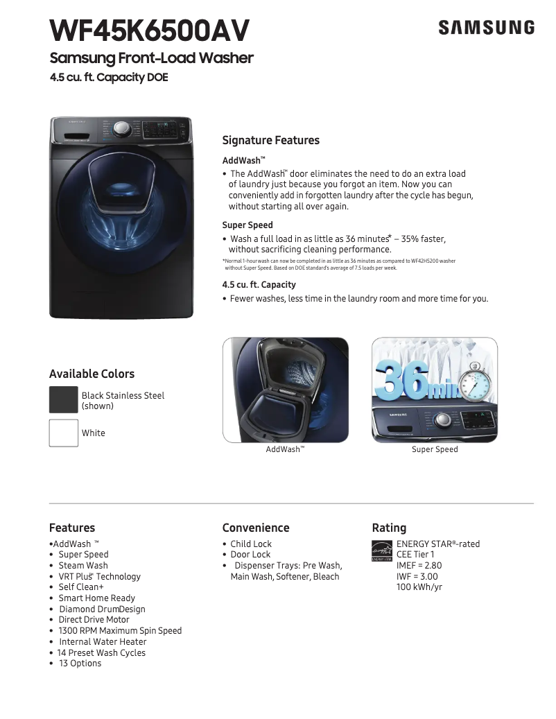 Imagen de la primera página del manual del dispositivo WF6500