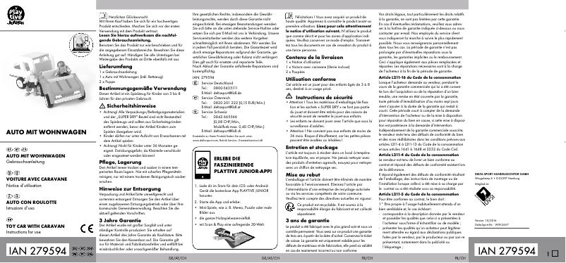 Imagen de la primera página del manual del dispositivo IAN 279594