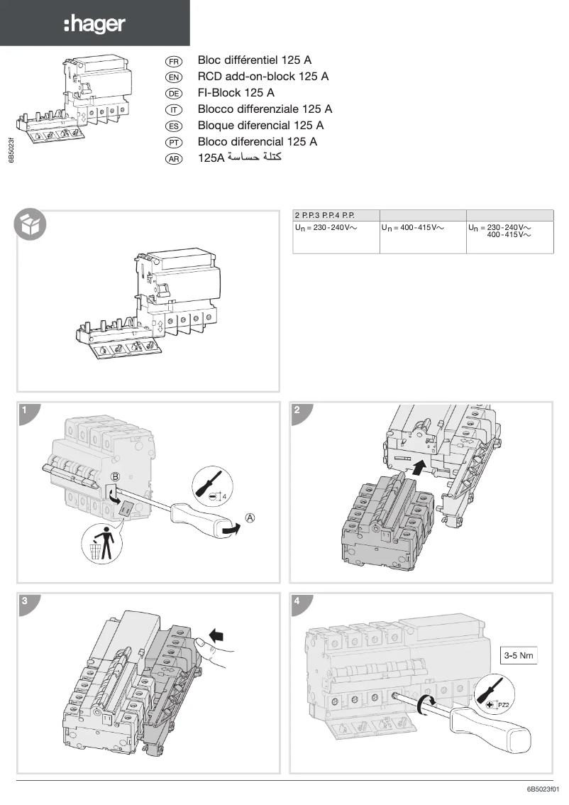 Imagen de la primera página del manual del dispositivo BDC380E