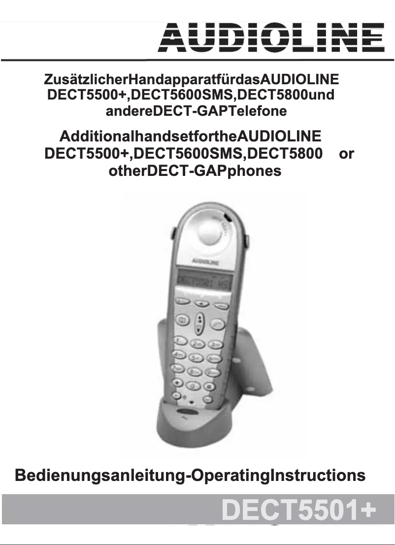 Imagen de la primera página del manual del dispositivo DECT 5501 plus
