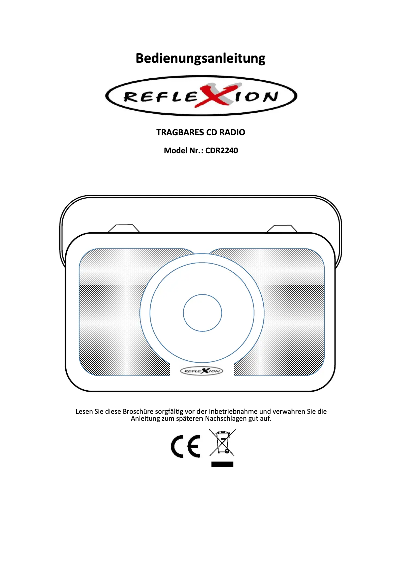 Imagen de la primera página del manual del dispositivo CDR2240