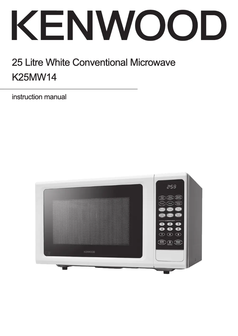 Imagen de la primera página del manual del dispositivo K25MW14