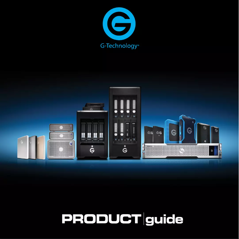 Imagen de la primera página del manual del dispositivo G-DRIVE mobile