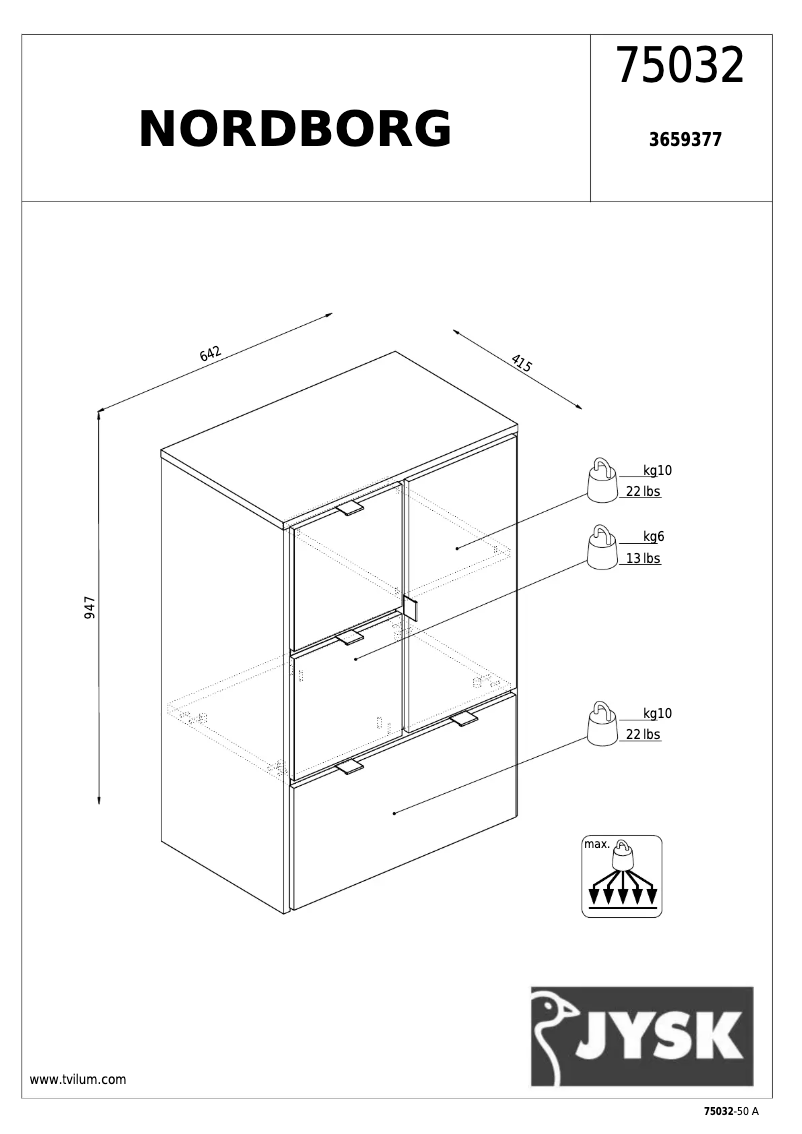 Imagen de la primera página del manual del dispositivo Nordborg (64x96x40)