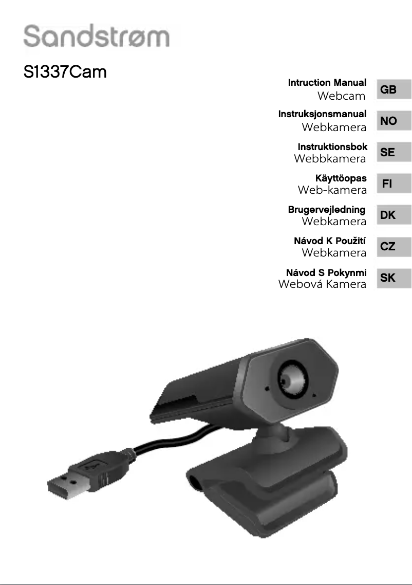 Imagen de la primera página del manual del dispositivo S1337CAM