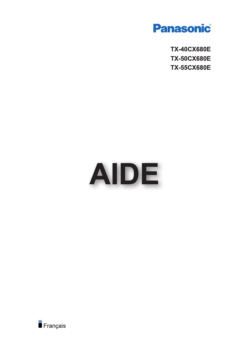 Página 1 del manual Manual de usuario Panasonic Viera TX-40CX680E